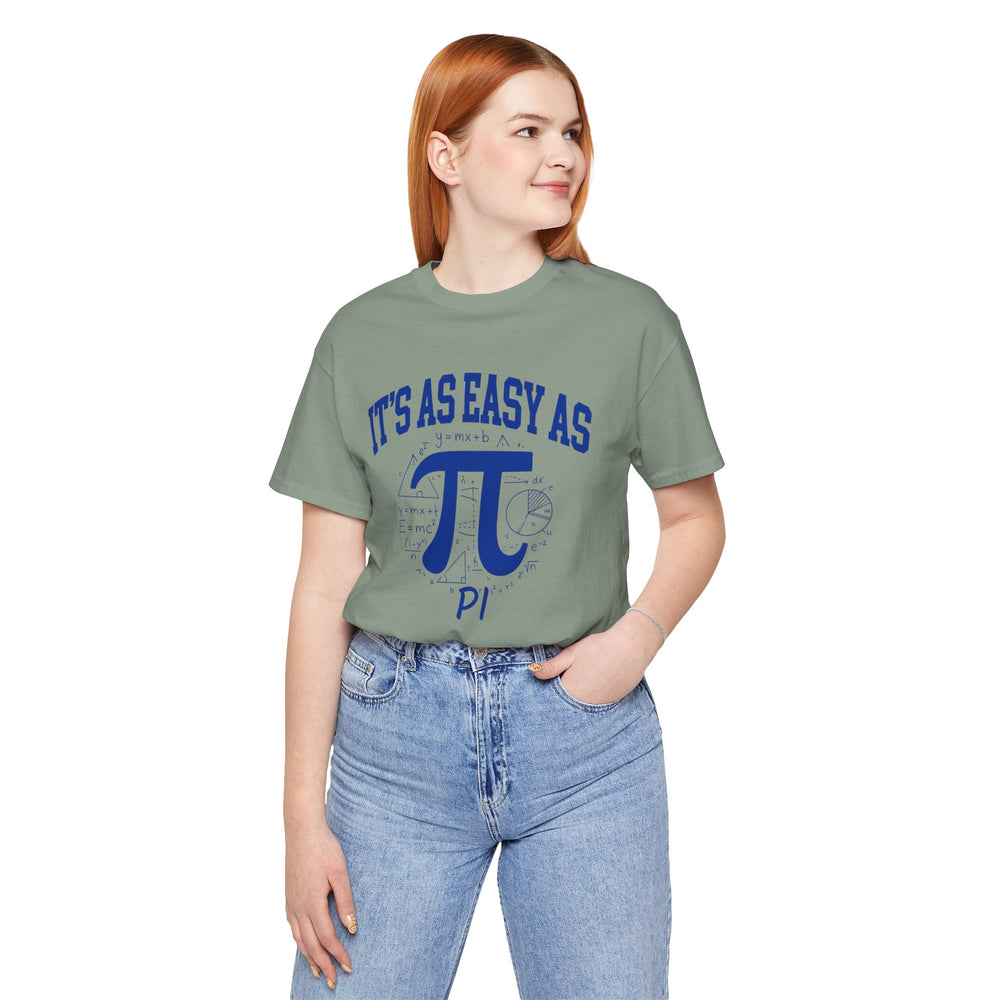 Easy as Pi math teacher shirt graphic tee – image 4