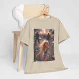 Protest Scene Meme Tee — Girl Running Through Riot Photo Print