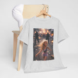 Protest Scene Meme Tee — Girl Running Through Riot Photo Print