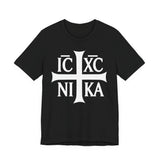 IC XC NIKA Orthodox cross shirt in Black by Peckwear