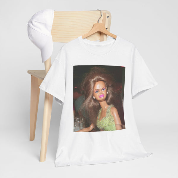 Vintage Doll Portrait Tee in White