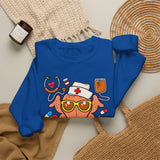 Thanksgiving Nurse Sweatshirt — Thankful Nurse Turkey Crewneck