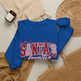 Santa's Favorite Nurse Sweatshirt — Christmas Stethoscope Heart Crewneck