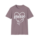 Nurse Heart Stethoscope T-Shirt