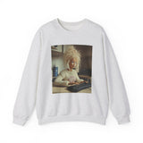 Barbie Sweatshirt — Retro Barbie at Keyboard Photo Print
