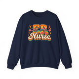 ER Nurse Sweatshirt — Retro Groovy Emergency Nurse Crewneck
