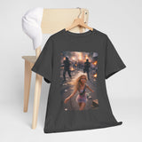 Protest Scene Meme Tee — Girl Running Through Riot Photo Print