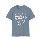 Nurse Heart Stethoscope T-Shirt
