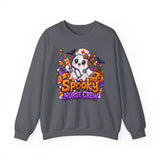 Halloween Nurse Sweatshirt — Spooky Nurse Crew Ghost Crewneck