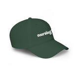 Nursing Life Cap — Embroidered Red Low-Profile Baseball Hat for Nurses