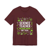 Funny Science Teacher Shirt in Maroon