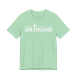 Orthodox Christian cross t-shirt in Mint by Peckwear