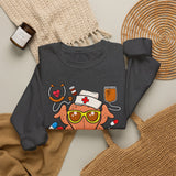 Thanksgiving Nurse Sweatshirt — Thankful Nurse Turkey Crewneck