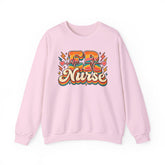 ER Nurse Sweatshirt — Retro Groovy Emergency Nurse Crewneck