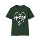 Nurse Heart Stethoscope T-Shirt