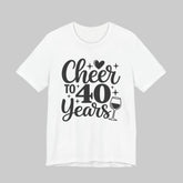 40th Birthday Shirt in White