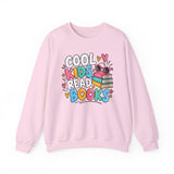Reading teacher sweatshirt with Cool Kids Read Books graphic - view 5