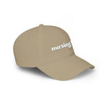 Nursing Life Cap — Embroidered Red Low-Profile Baseball Hat for Nurses