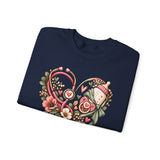 Nurse Mom Sweatshirt — Nurse by Day, Mom Always Floral Crewneck