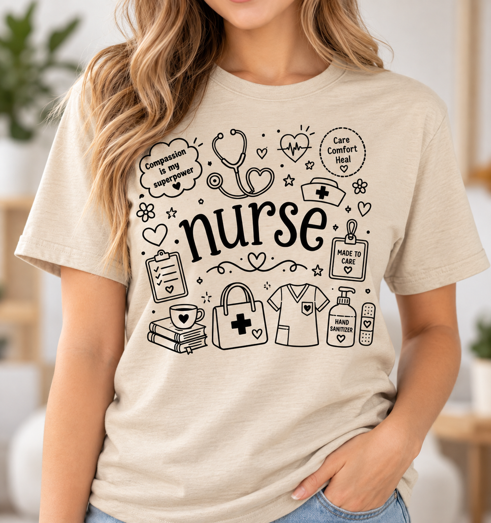 Nursing T-Shirt in Sand
