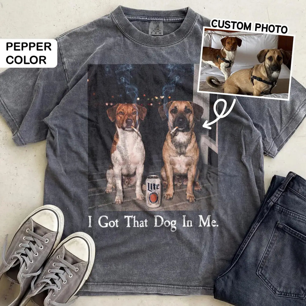 Custom Two Dog Shirt – photo 2