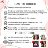 Custom Girlfriend Shirt – Personalized Photo & Birthday Bootleg T-Shirt