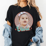 Custom Vintage Face T-Shirt – Personalized Photo & Name Retro 90s Tee