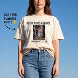 Personalized New Nurse T-Shirt – Custom Photo RN Comfort Colors Tee