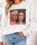 Funny Retro Doll Face Crewneck Sweatshirt — BARBIE Sweatshirt