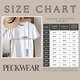 Unisex T-shirt size chart