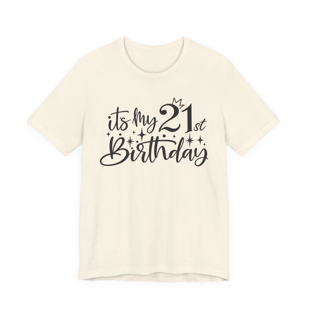 21st Birthday Shirt in Natural