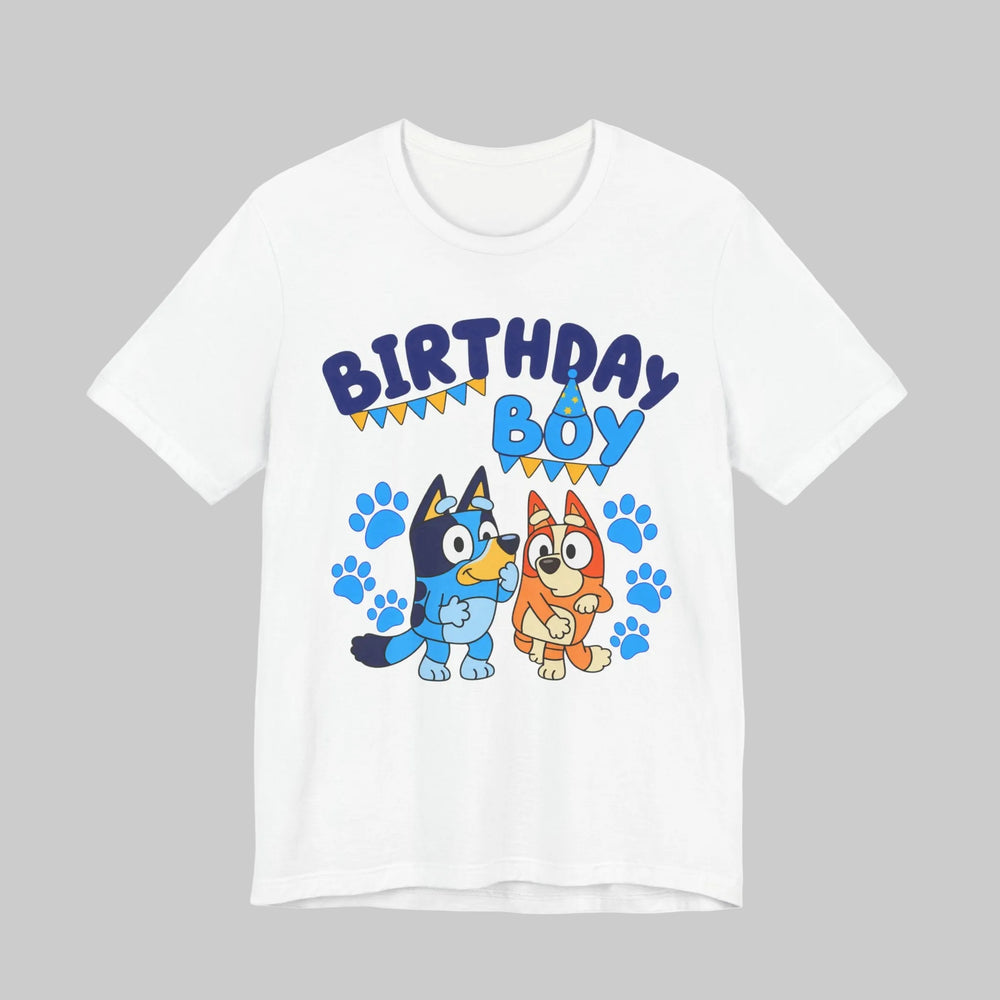 Adult Birthday Boy Shirt in White