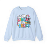 Reading teacher sweatshirt with Cool Kids Read Books graphic - view 4