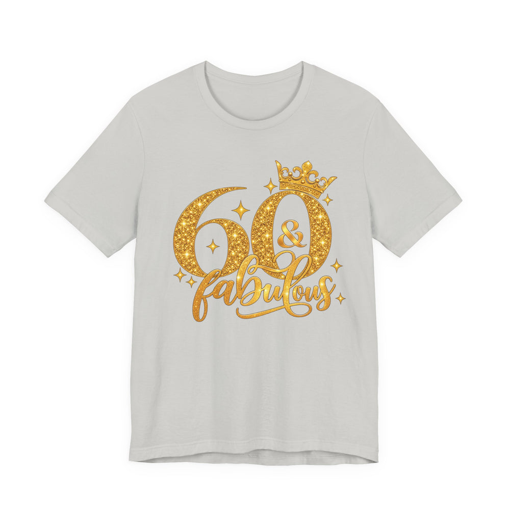 60th Birthday Shirt in Silver
