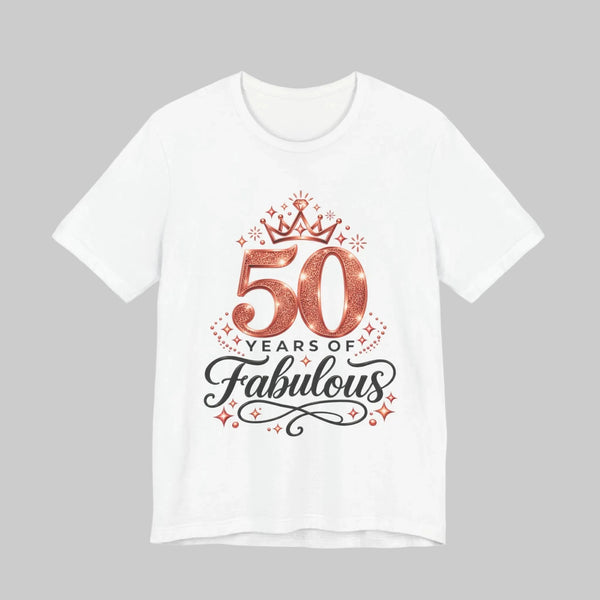 50th Birthday Shirt in White