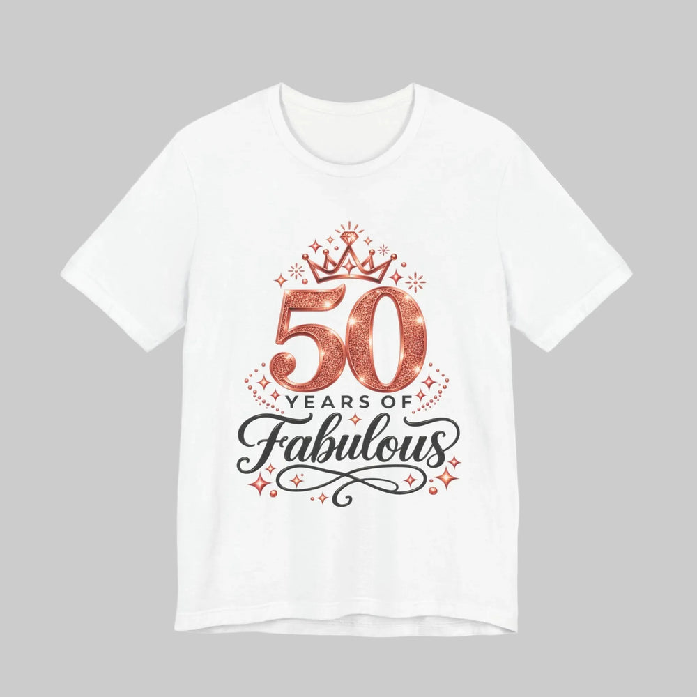 50th Birthday Shirt in White