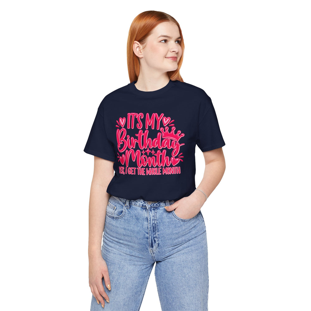Birthday Month Shirt in Navy