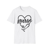 Nurse Heart Stethoscope T-Shirt