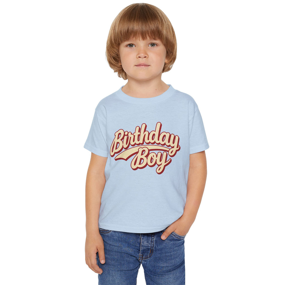 Toddler Birthday Boy Shirt in Light Blue
