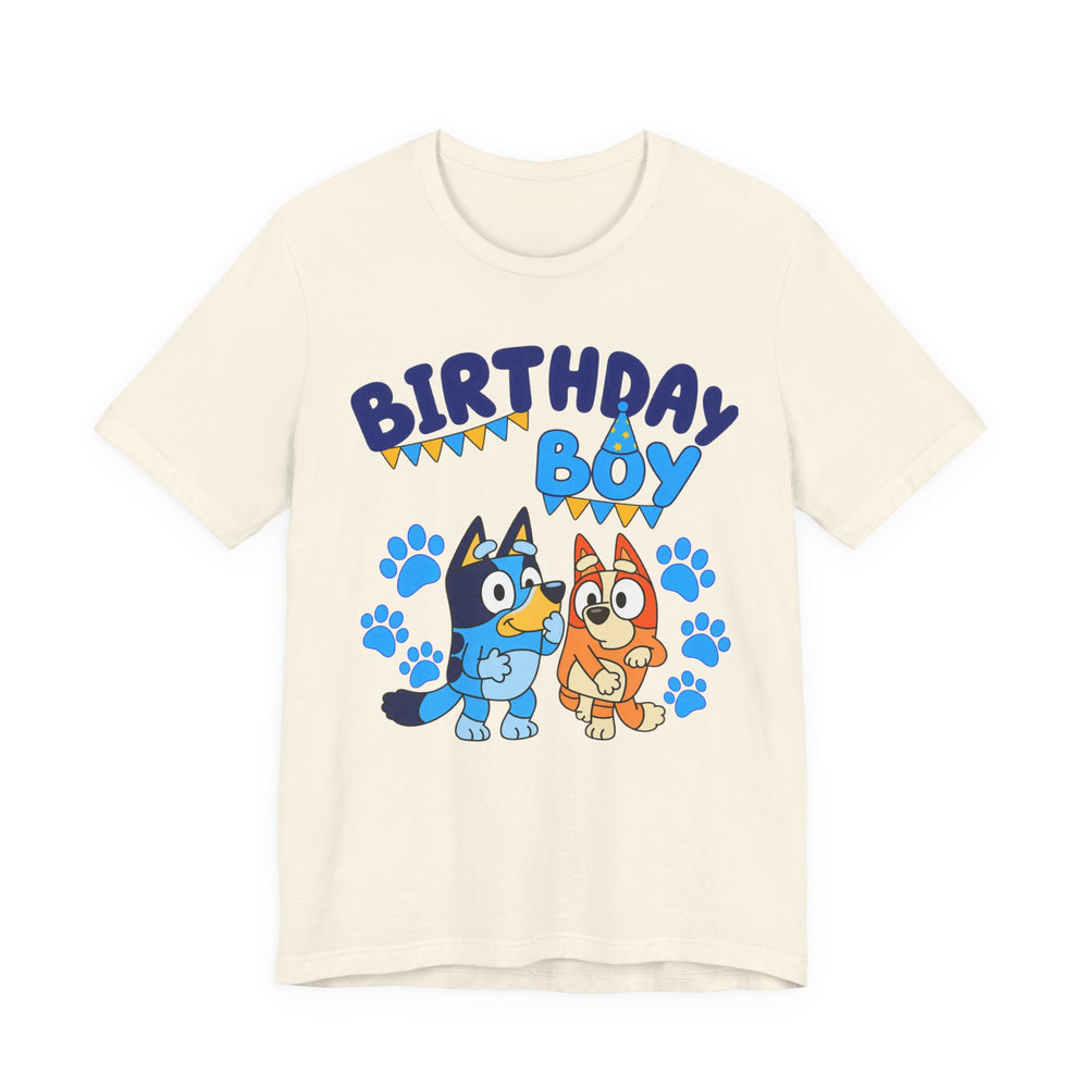Adult Birthday Boy Shirt in Natural