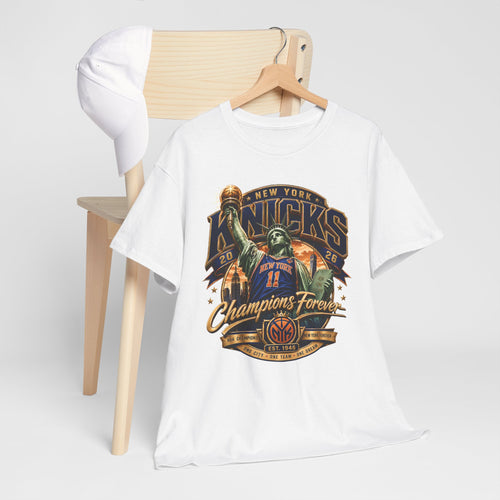 New York Basketball  Knicks Champions Forever T-Shirt | Vintage Basketball Fan Graphic Tee