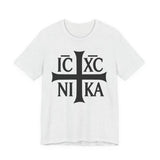 IC XC NIKA Orthodox cross shirt in Ash by Peckwear