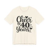 40th Birthday Shirt in Natural