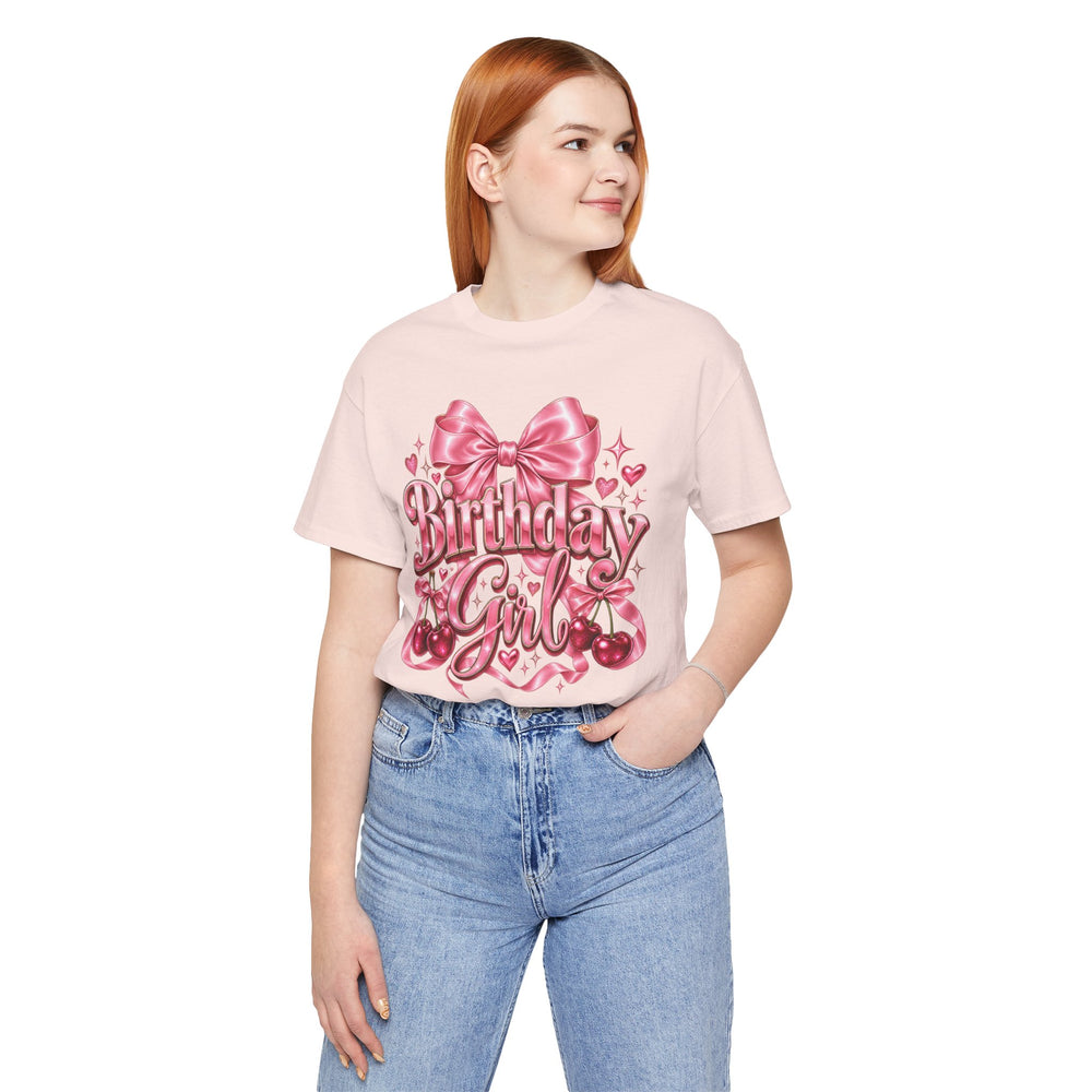 Birthday Shirts for Women in Soft Pink
