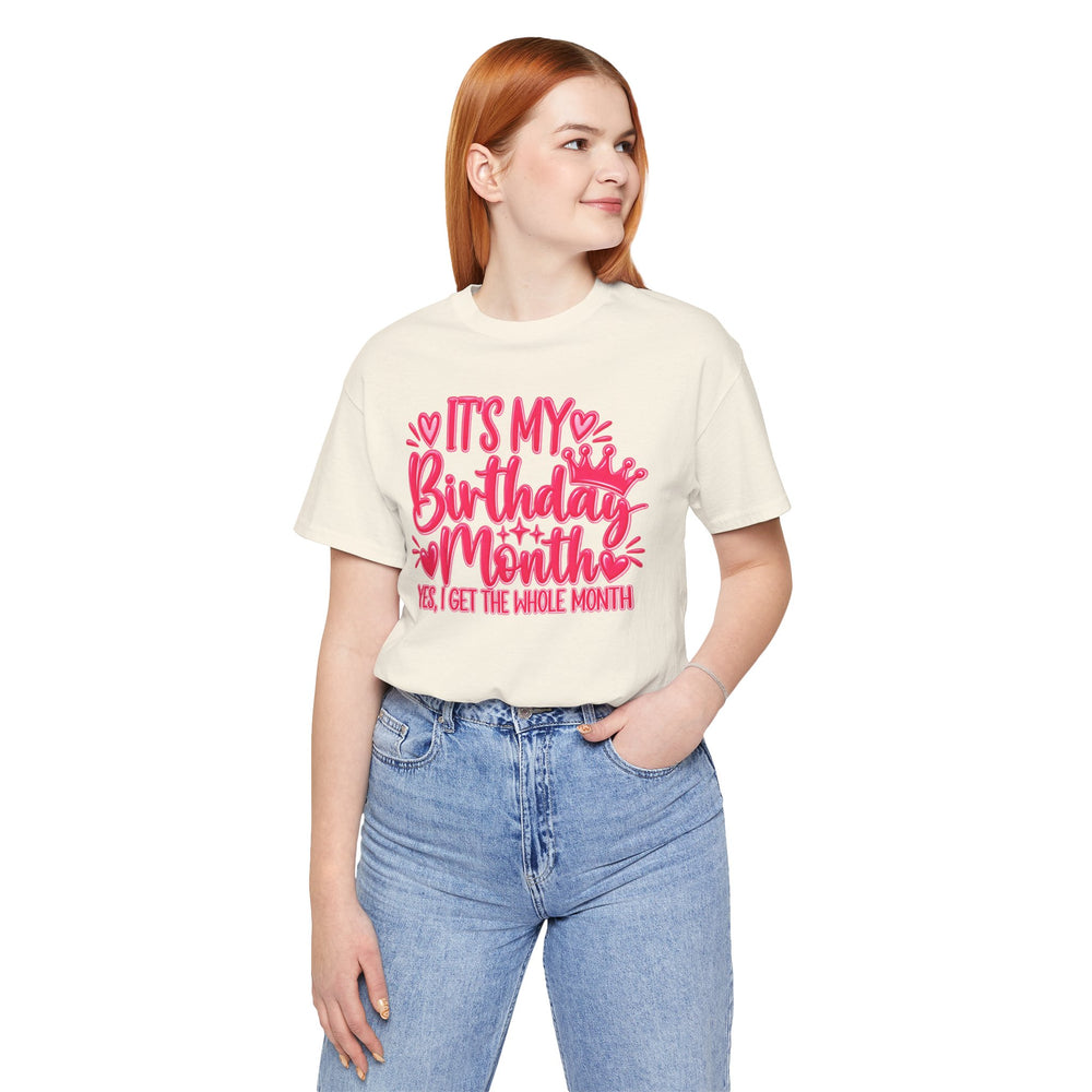 Birthday Month Shirt in Natural