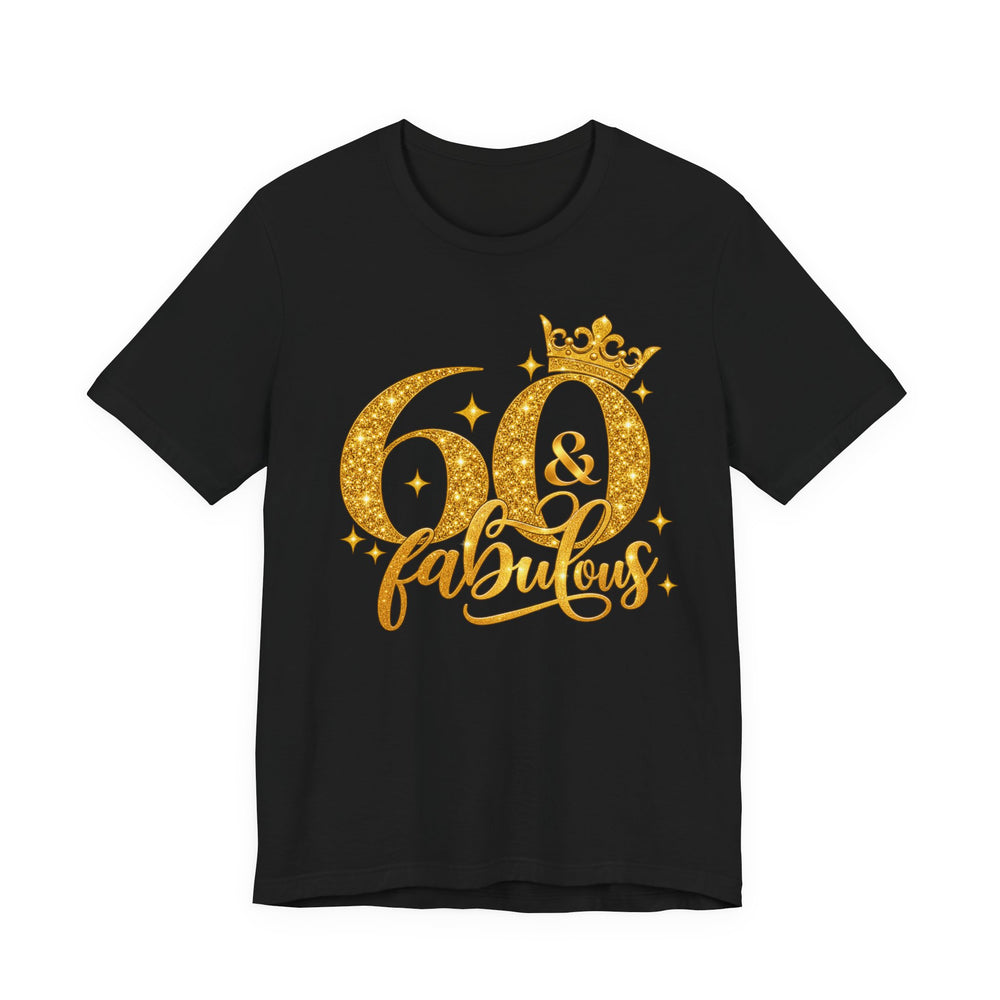 60th Birthday Shirt in Black