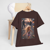 Protest Scene Meme Tee — Girl Running Through Riot Photo Print