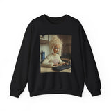 Barbie Sweatshirt — Retro Barbie at Keyboard Photo Print