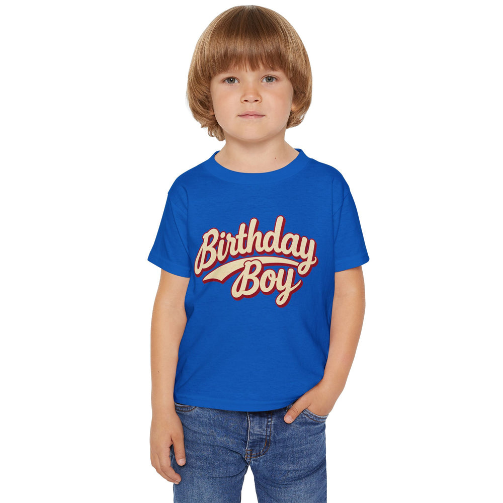 Toddler Birthday Boy Shirt in Royal
