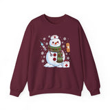 Snowman Nurse Sweatshirt — Snow Much Love for Nursing Winter Crewneck